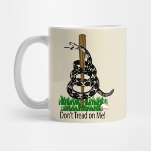 Don't Tread on Me Snake Baseball Flag Mug